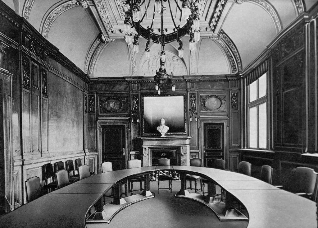 Bild 7: Im Versammlungssaal des Aufsichtsrates legte Wilhelm II. eine Verschnaufpause ein. Quelle: Staatsarchiv Bremen