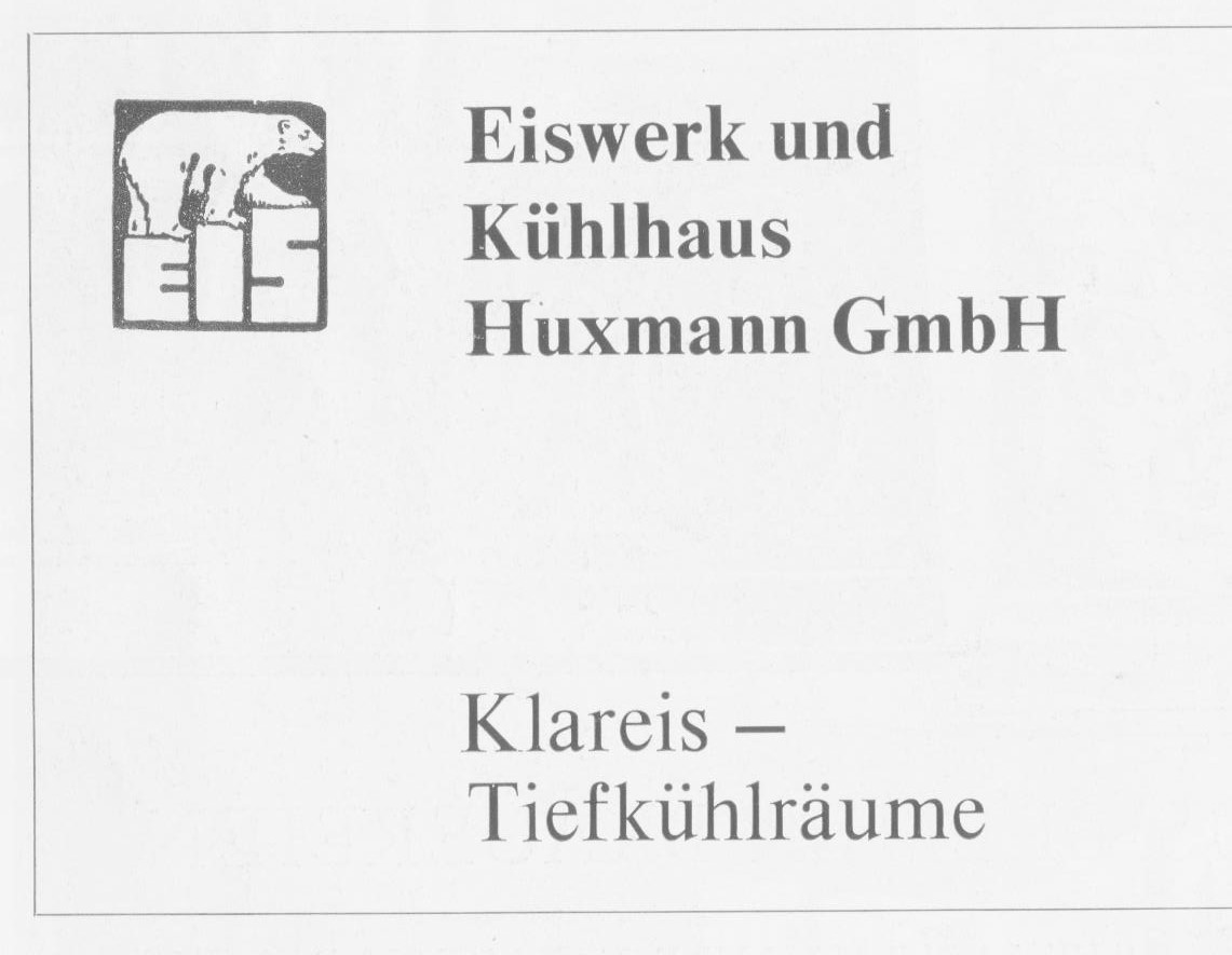 Ein letztes Lebenszeichen: Huxmann-Anzeige von 1973.