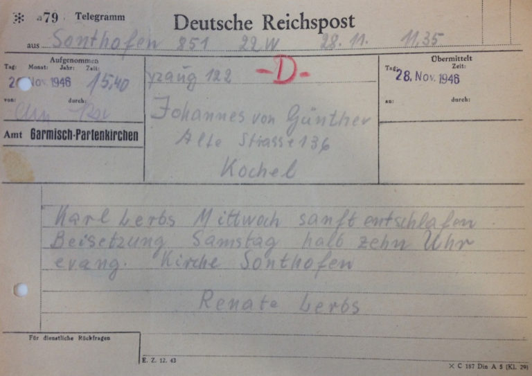 Das Ende des Karl Lerbs WK Geschichte