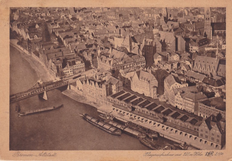 Bremen aus der Luft vor fast 100 Jahren - WK  Geschichte